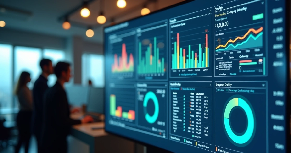 Dashboard de lead scoring com gráficos e indicadores de pontuação e automação integrados a CRM